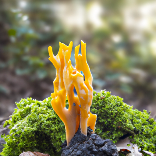 fungo cordyceps cresciuto su una corteccia